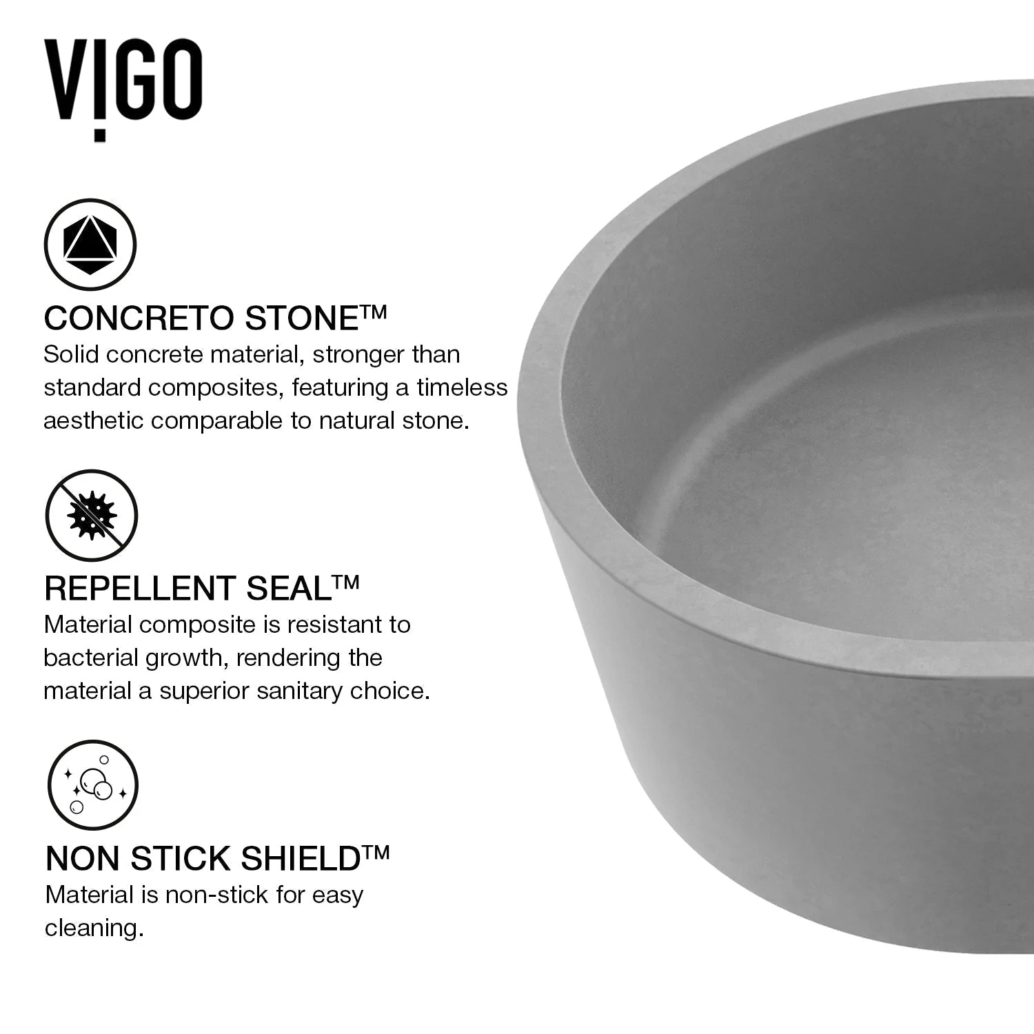 Amada Concreto Stone™ Vessel Sink - Image 7