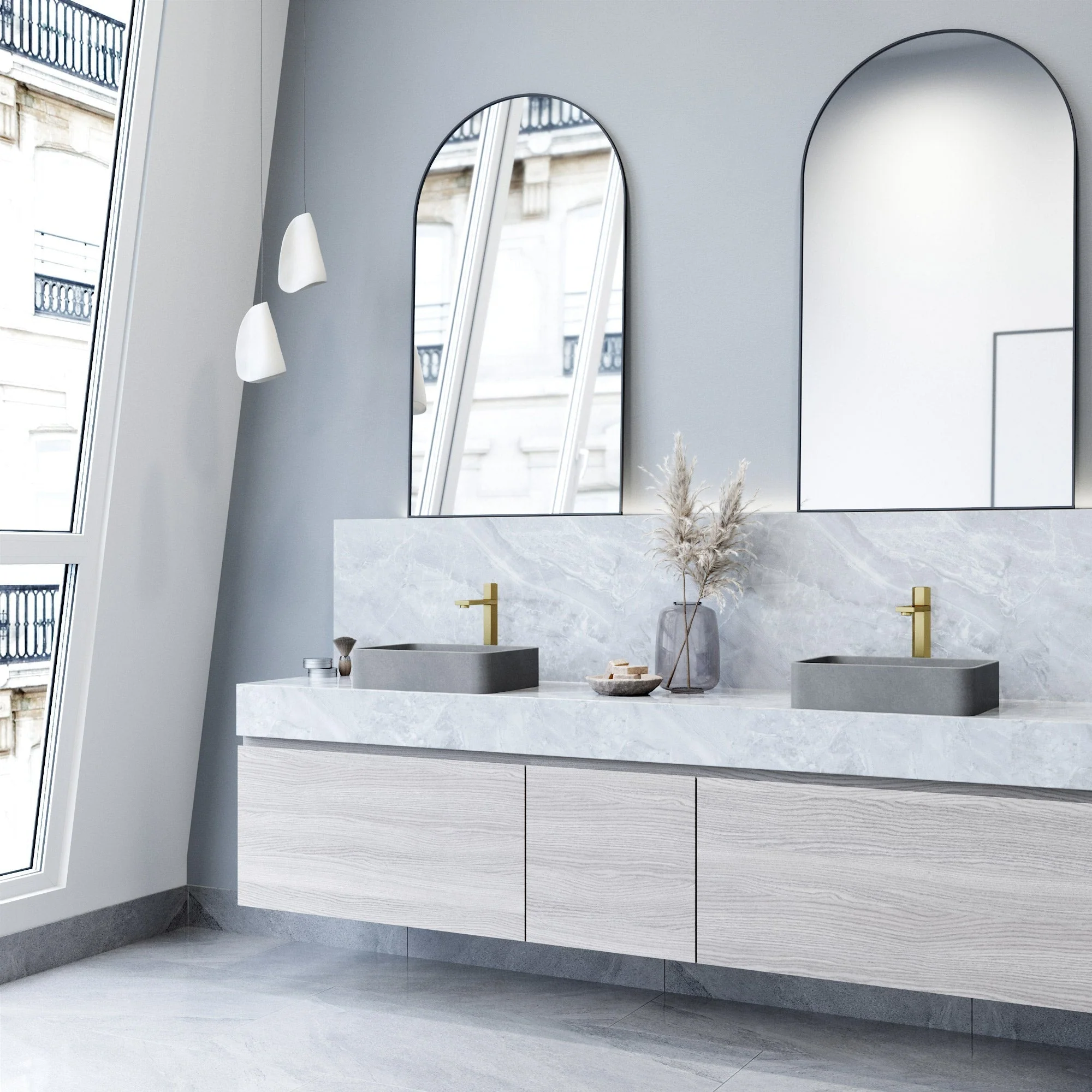 Meridian Rectangular Concreto  Stone™ Vessel Sink - Image 3