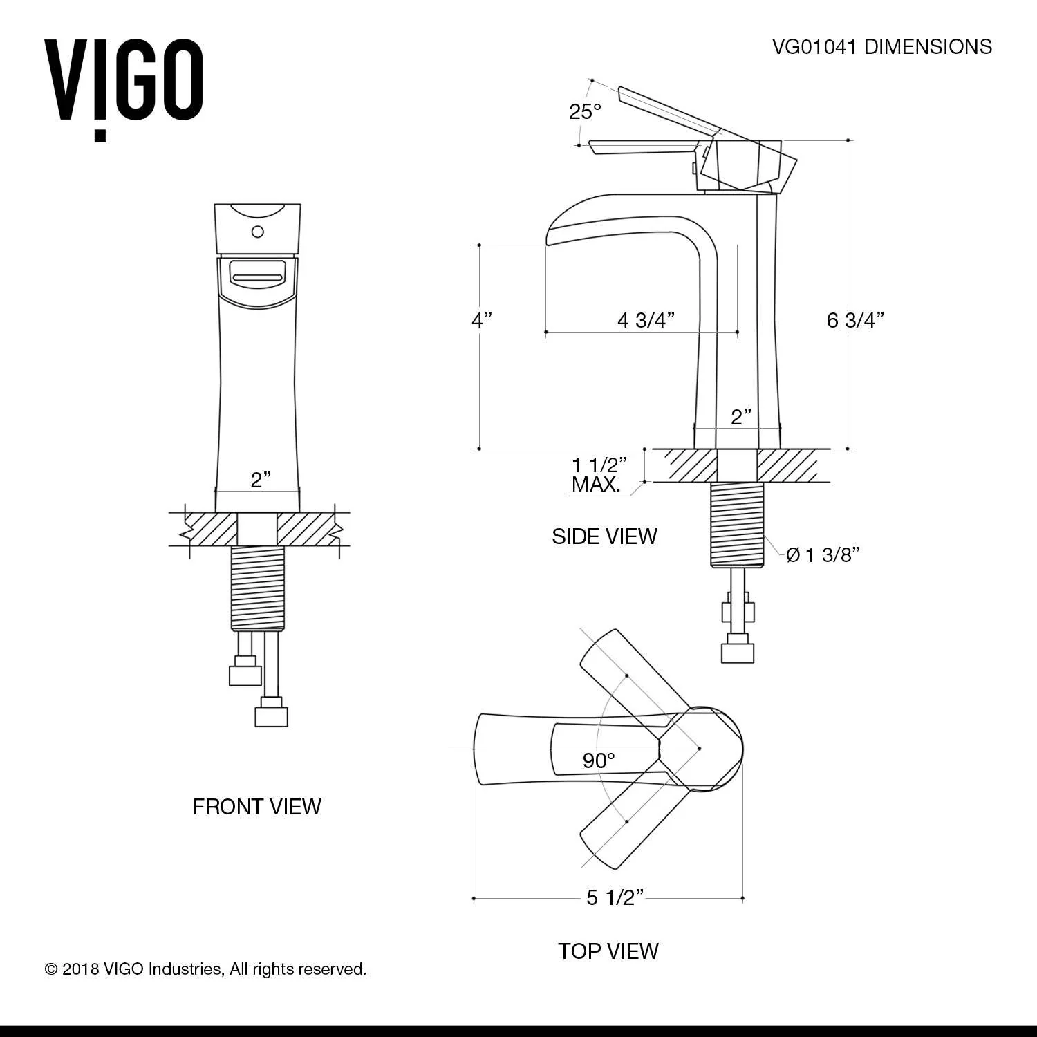 Paloma Single Hole Bathroom Faucet - Image 35