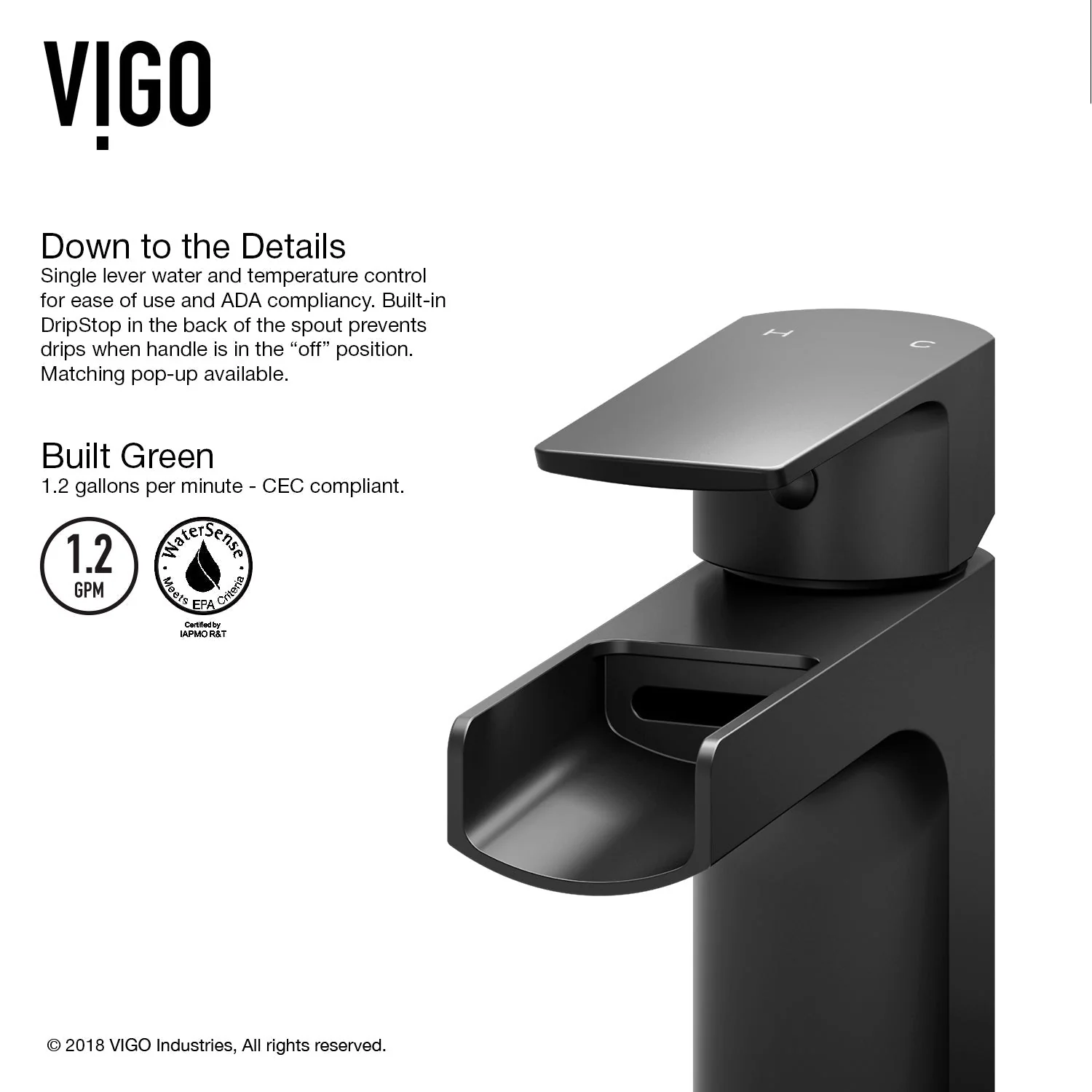 Amada Single Hole Bathroom Faucet - Image 8