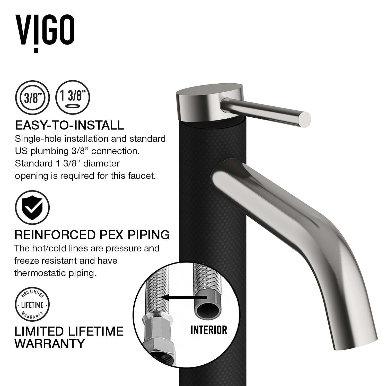 Madison Single Hole Bathroom Faucet - Image 13