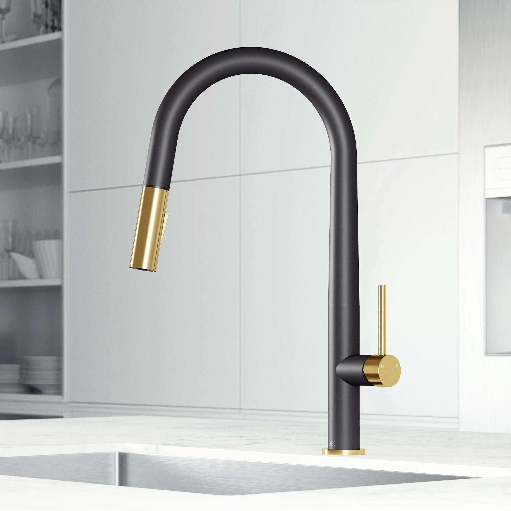 Greenwich Pull-Down Spray Kitchen Faucet - Image 14