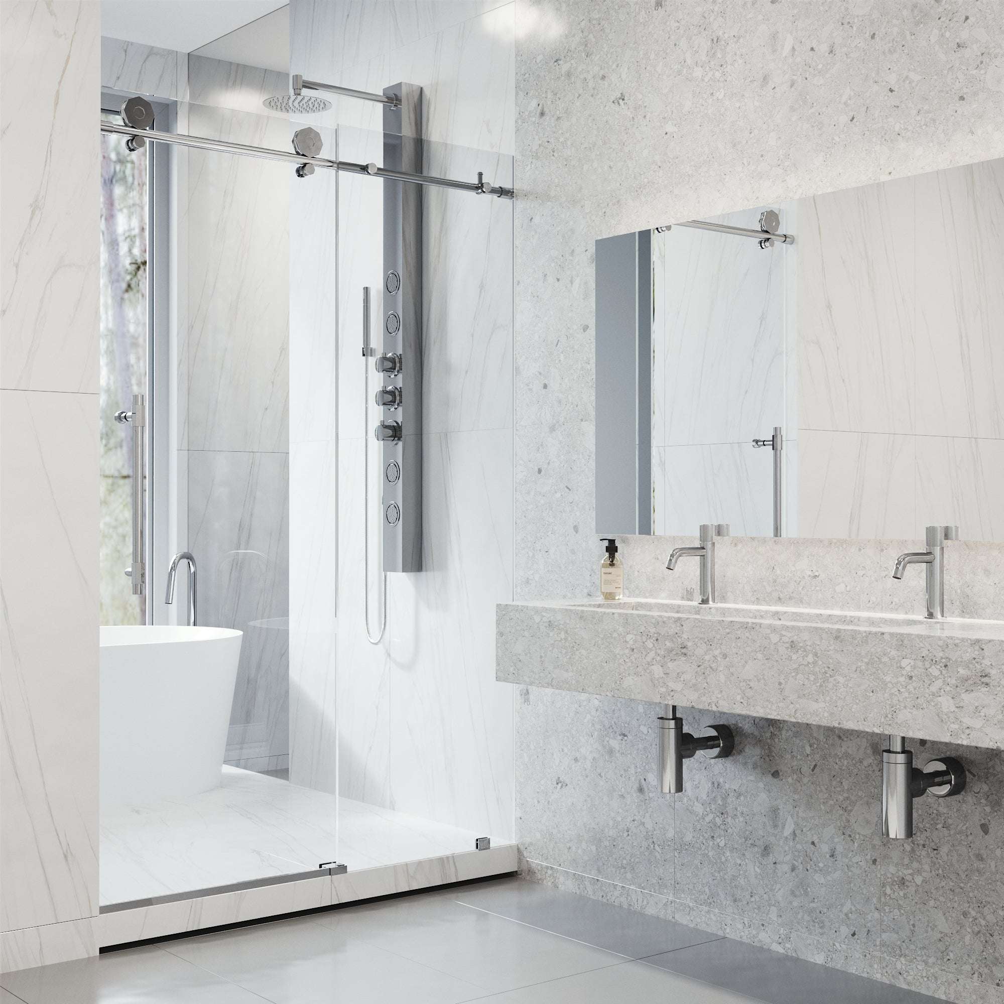 Hart Elan Frameless Sliding Shower Door - Image 37