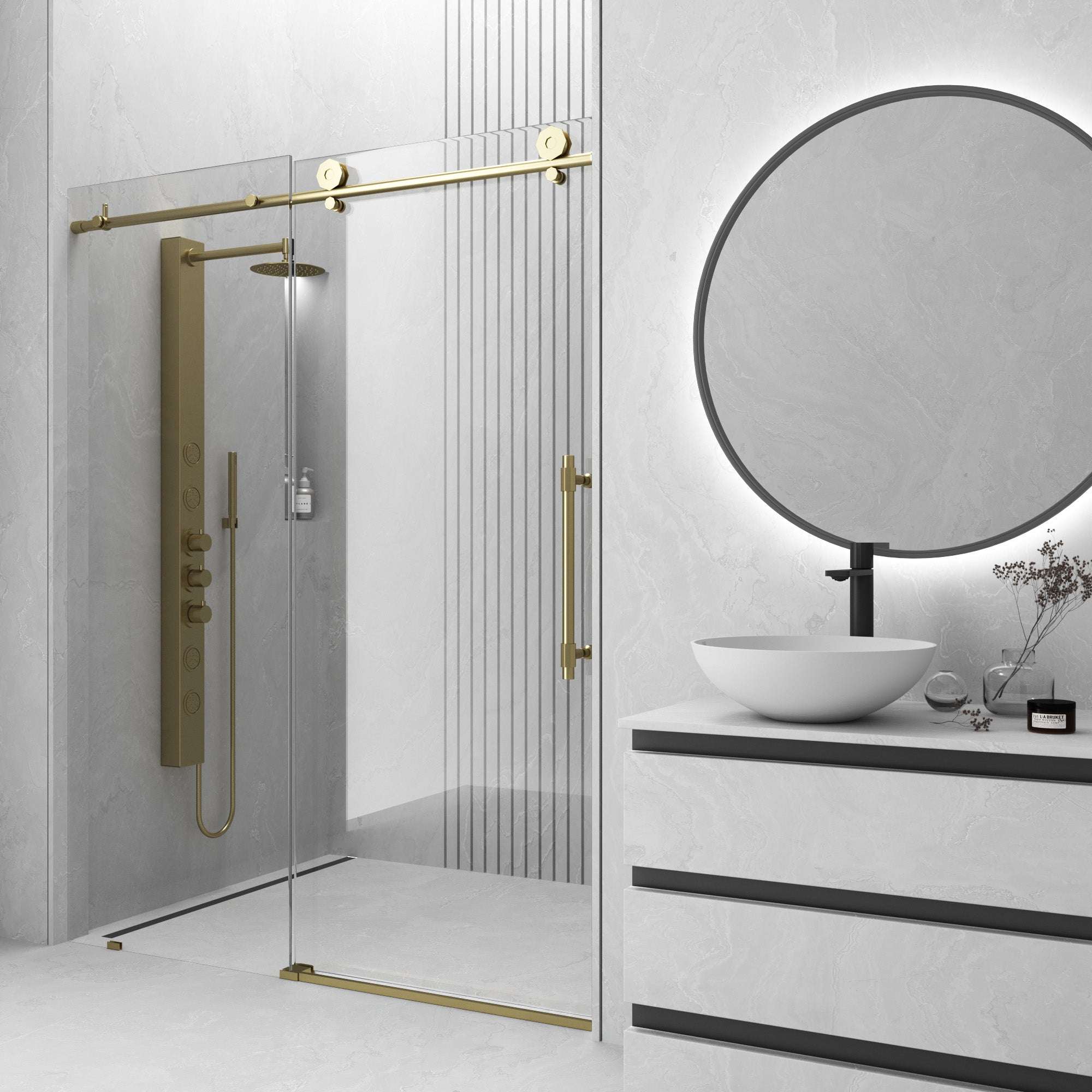 Hart Elan Frameless Sliding Shower Door - Image 48