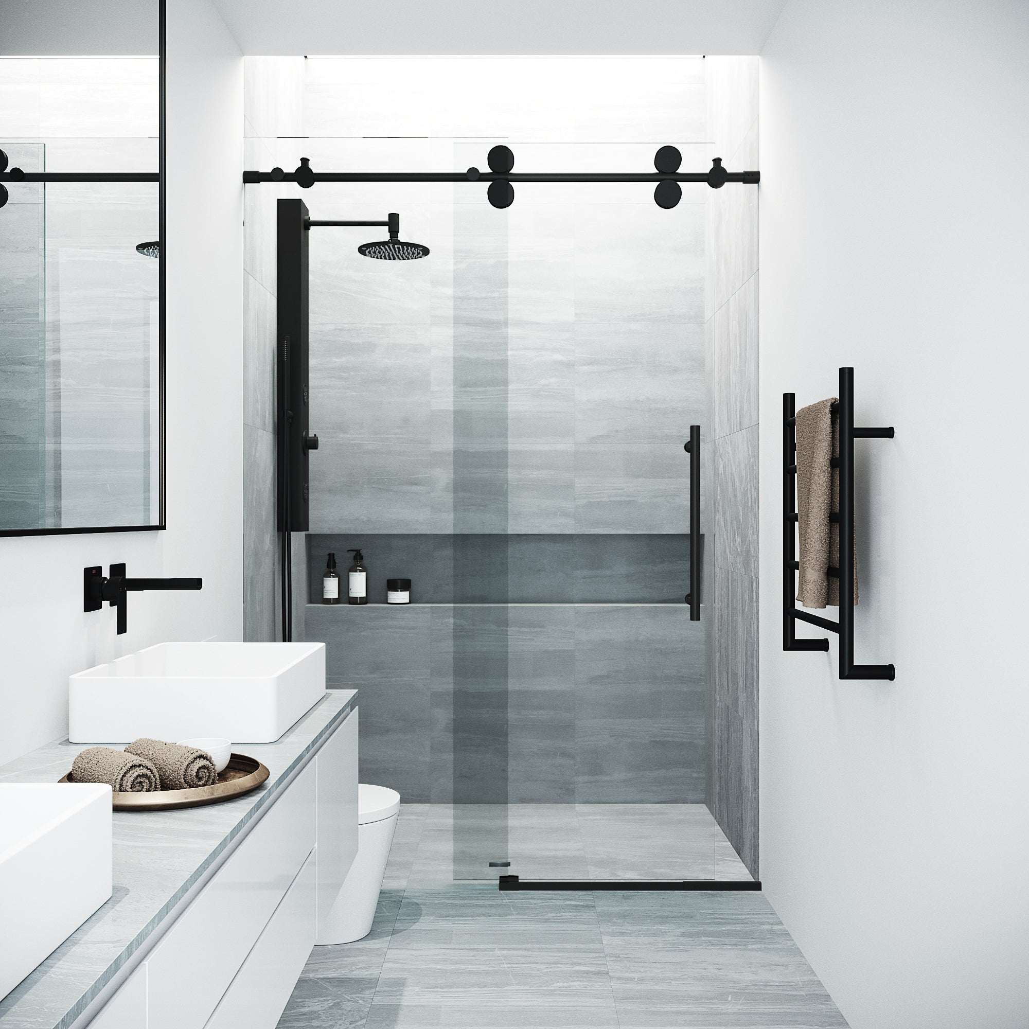 Elan Frameless Sliding Shower Door - Image 104