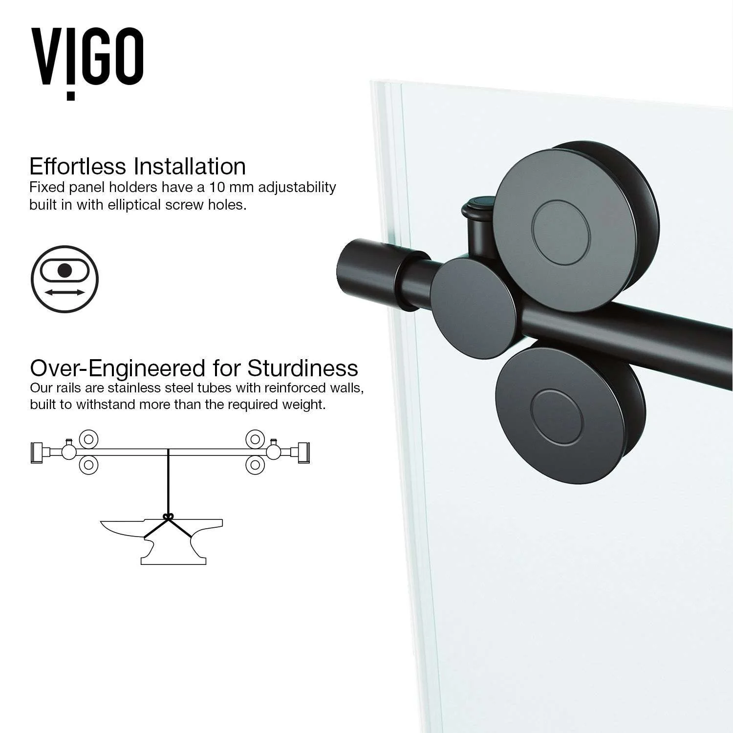 Elan Frameless Sliding Shower Door - Image 148
