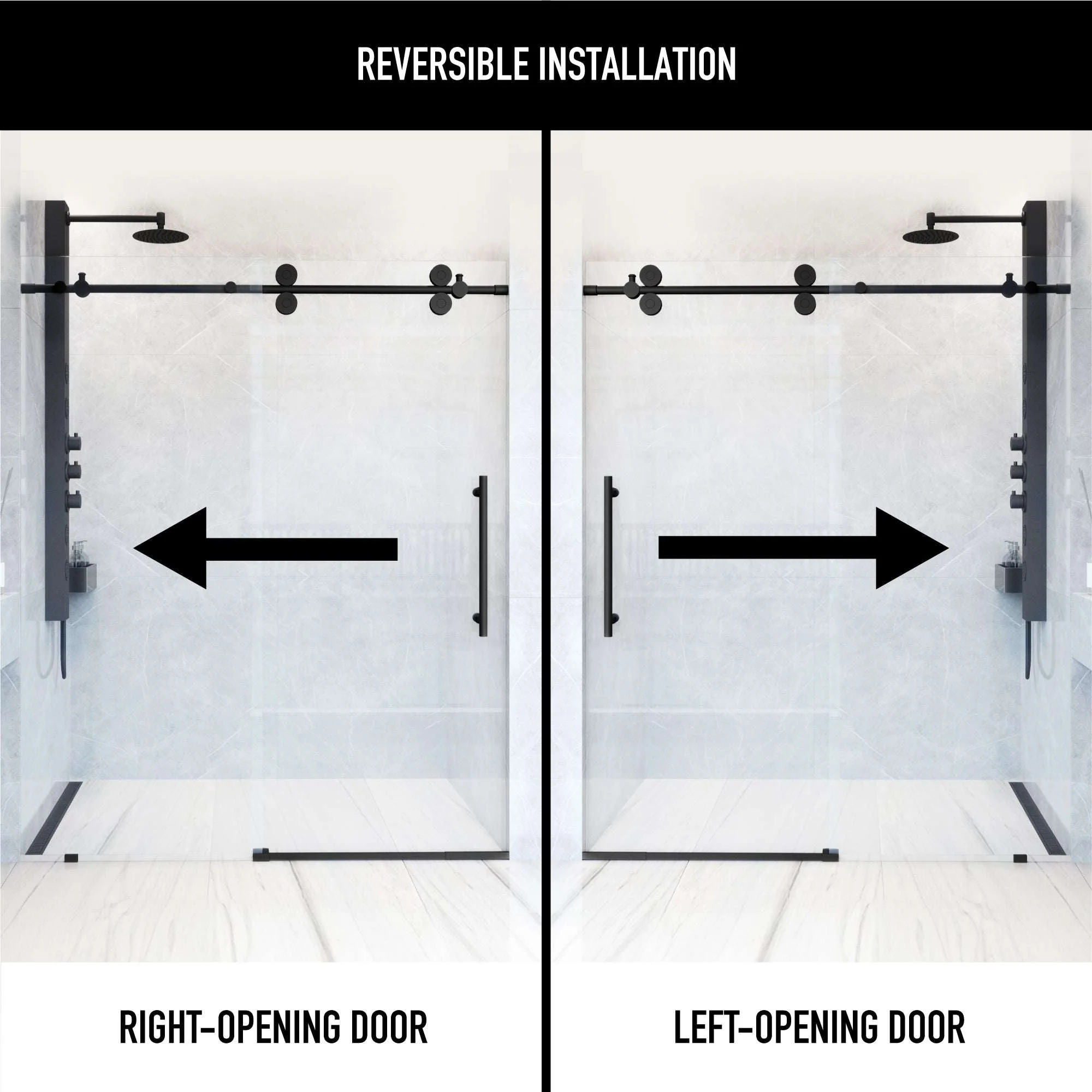 Elan Frameless Sliding Shower Door - Image 153