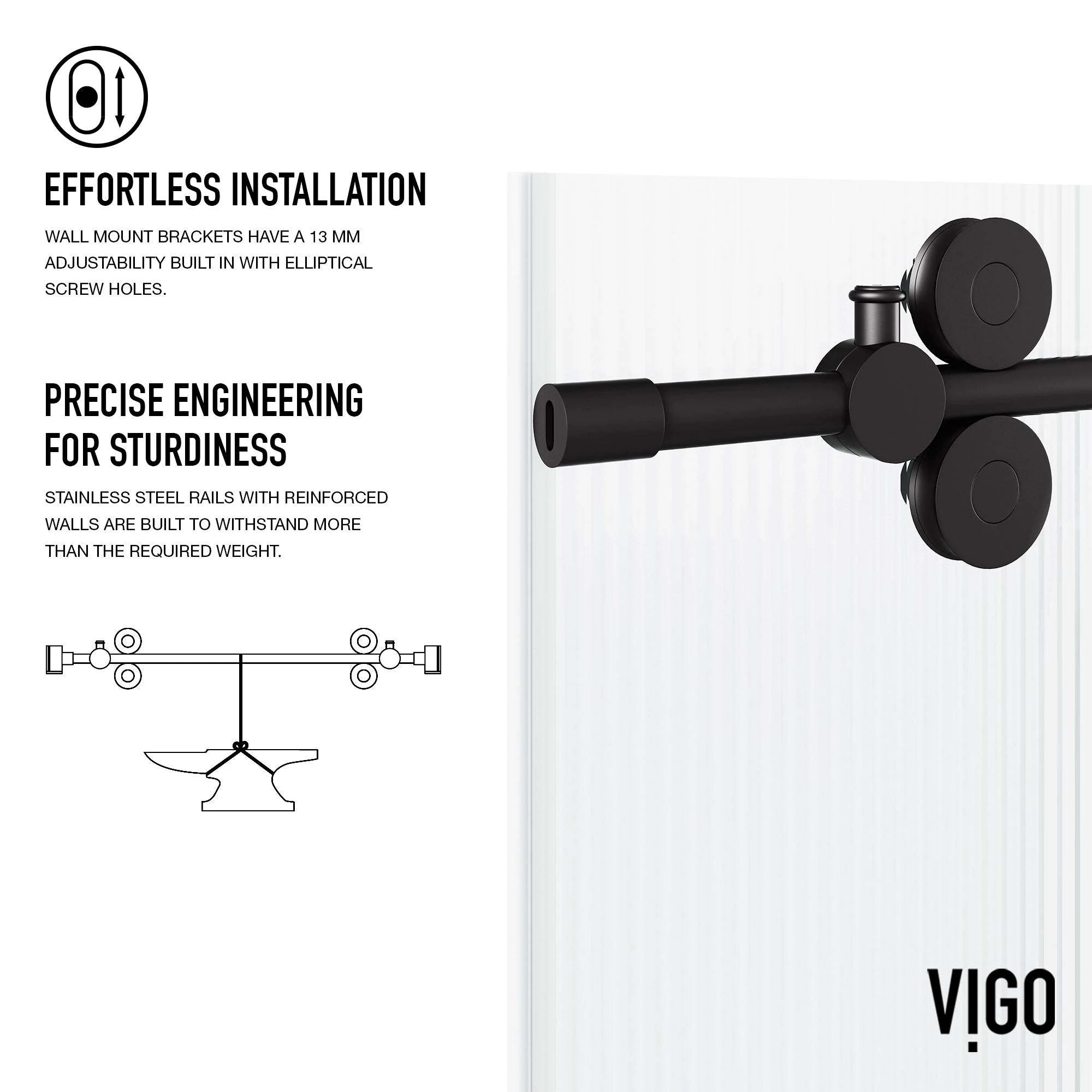 Elan Frameless Sliding Shower Door - Image 244
