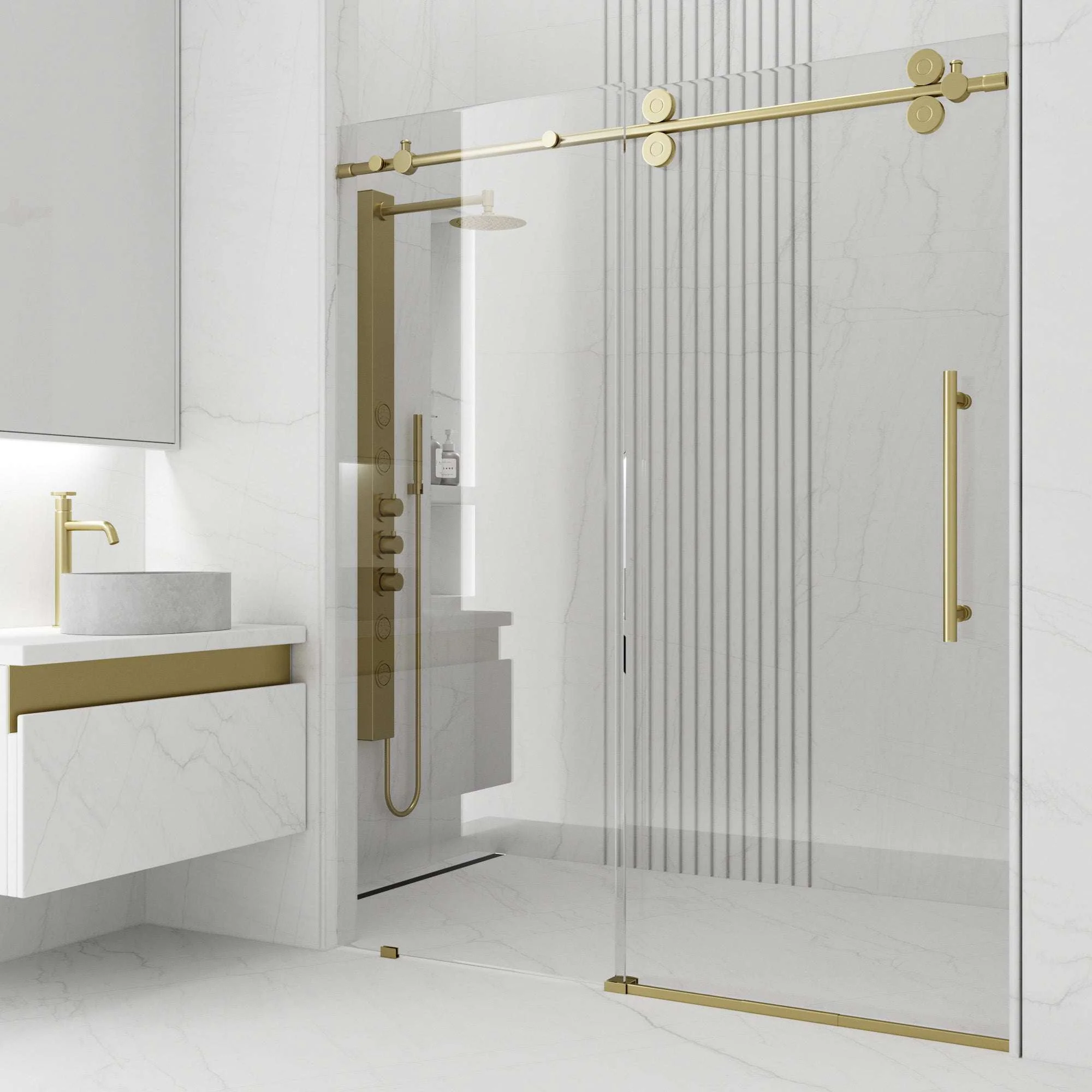 Elan Frameless Sliding Shower Door - Image 25