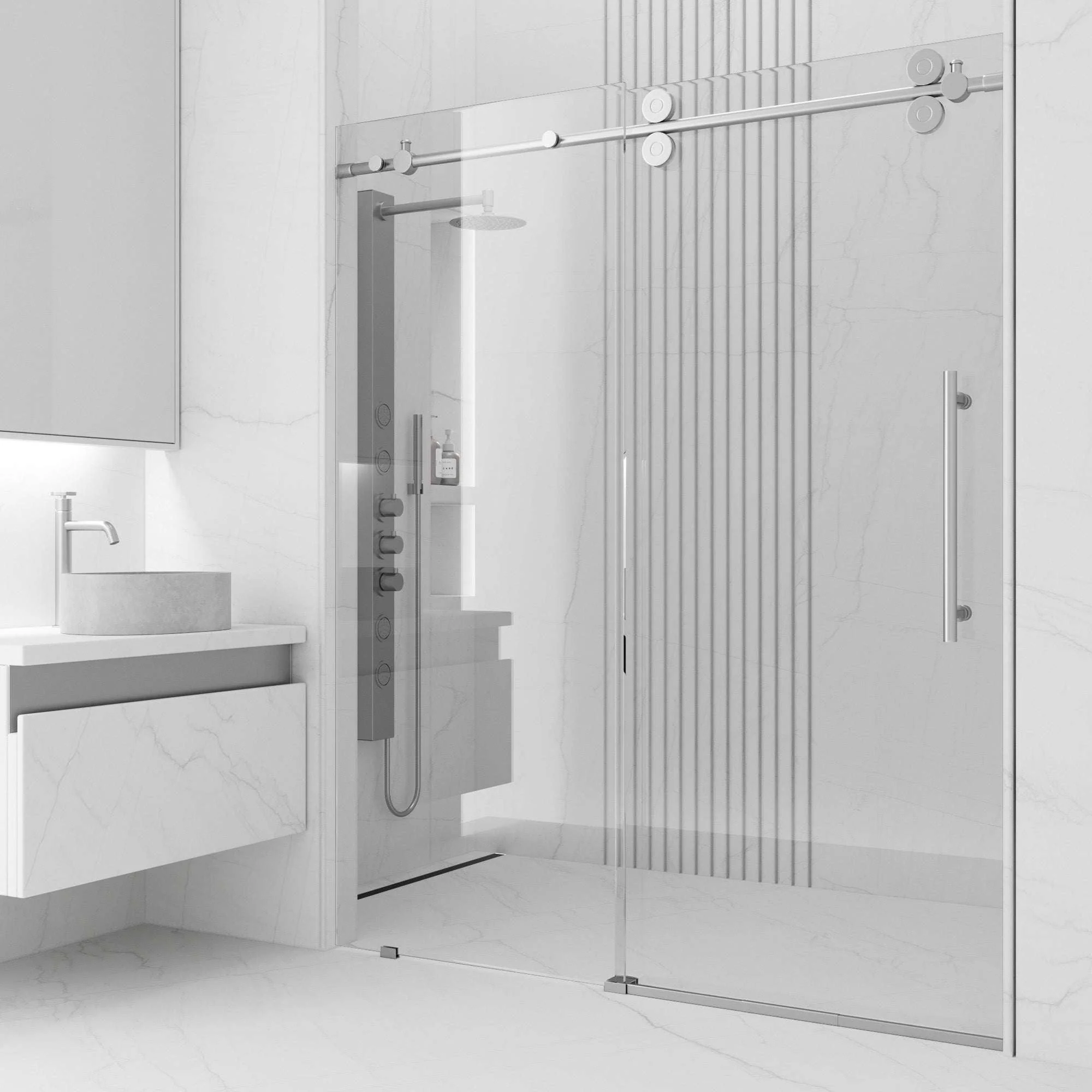 Elan Frameless Sliding Shower Door - Image 35
