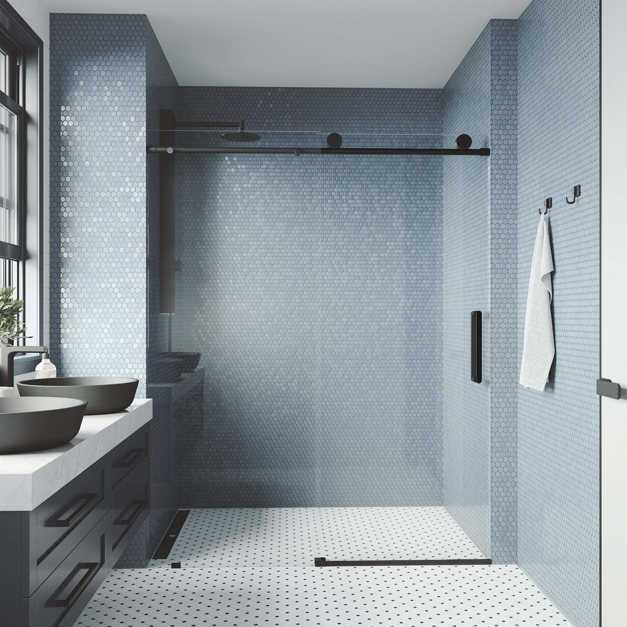 Elan VMotion™ Frameless Sliding Shower Door - Image 11