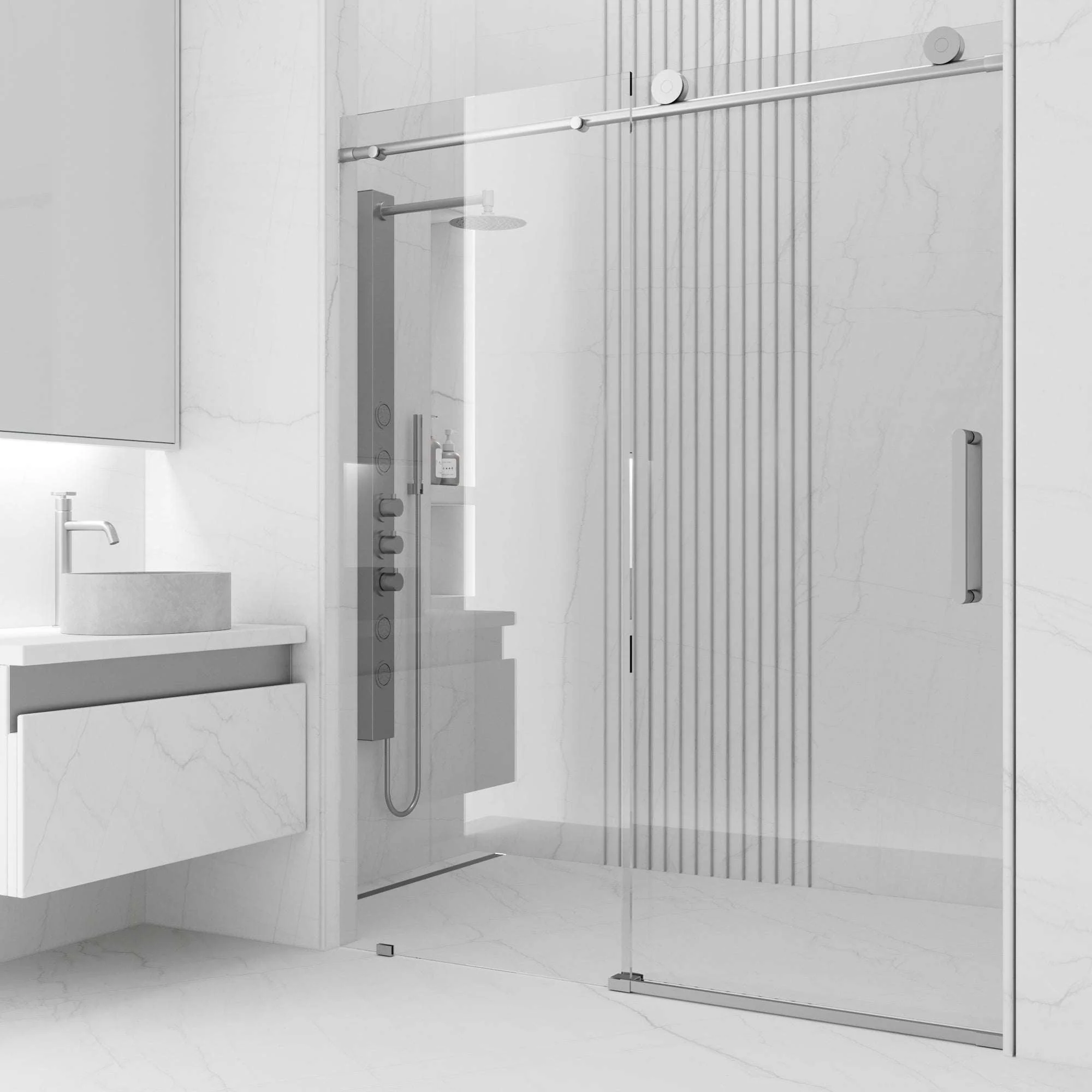 Elan VMotion™ Frameless Sliding Shower Door - Image 4