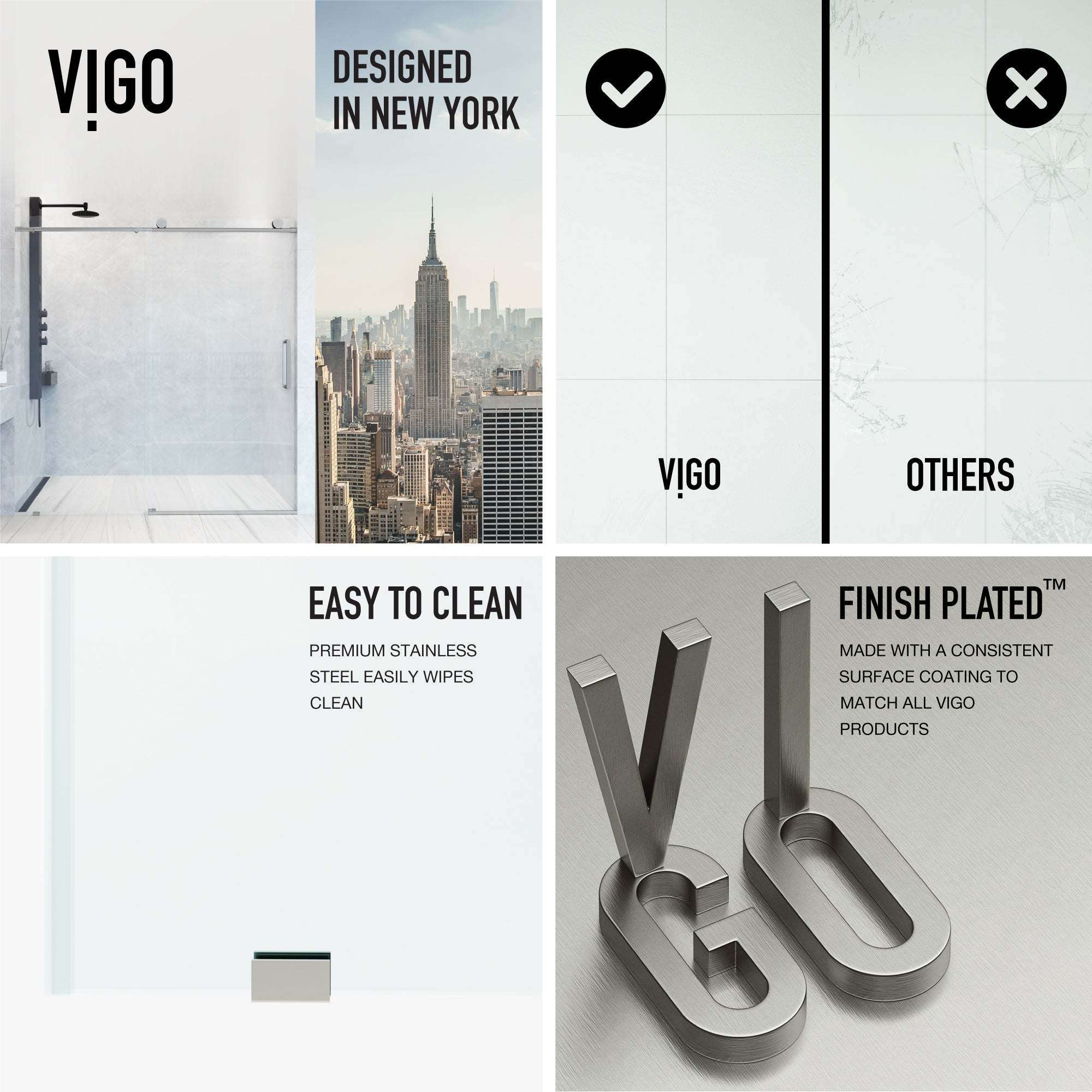 Elan VMotion™ Frameless Sliding Shower Door - Image 60