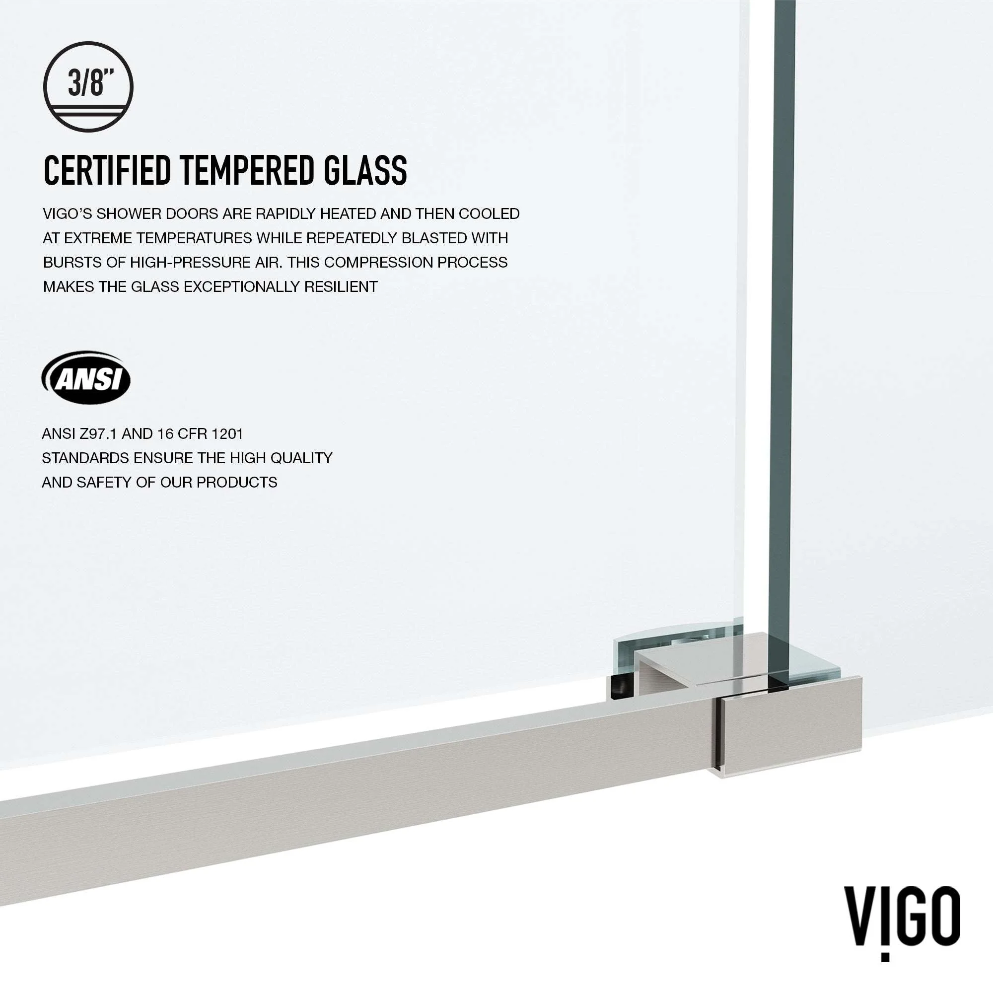 Elan VMotion™ Frameless Sliding Shower Door - Image 64