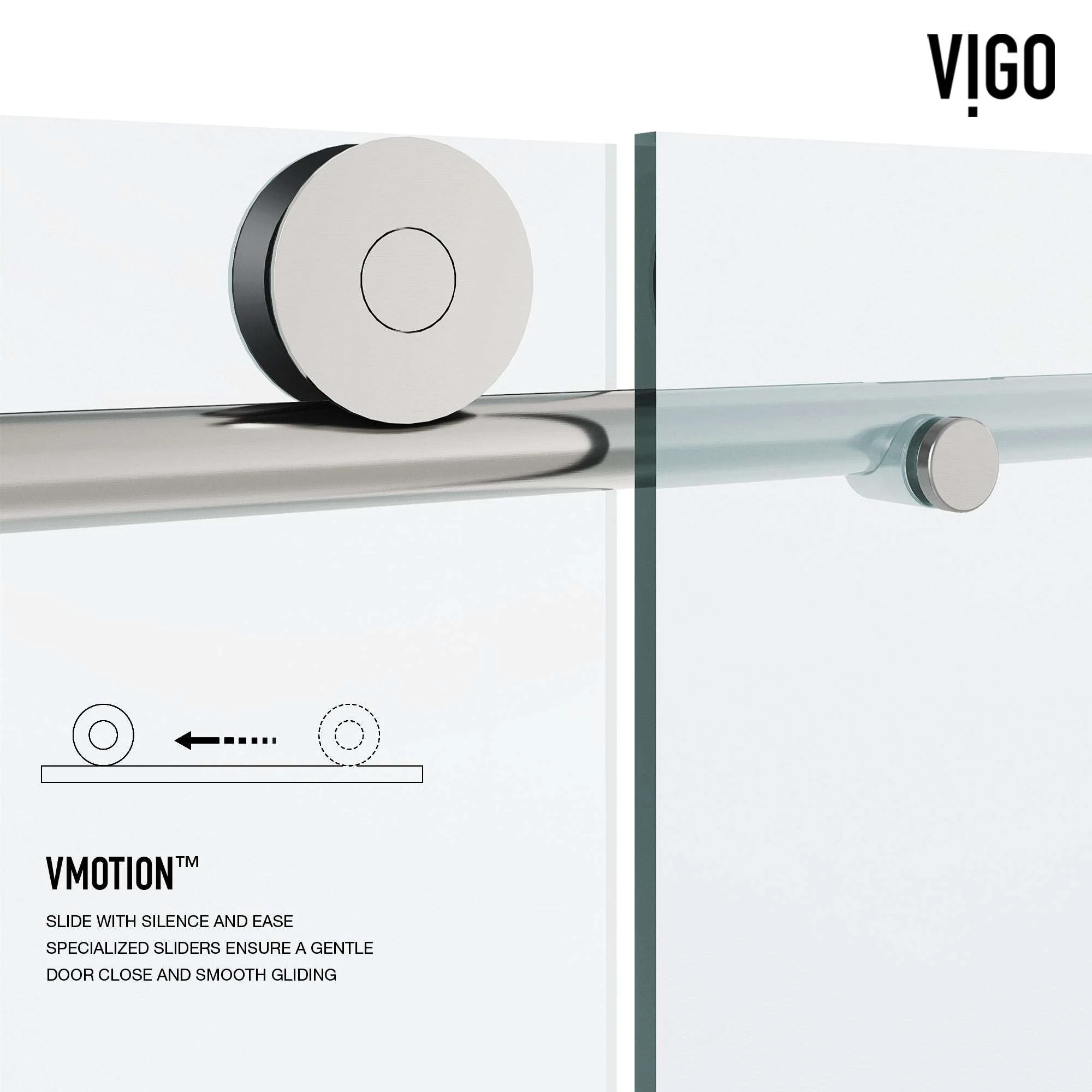 Elan VMotion™ Frameless Sliding Shower Door - Image 65
