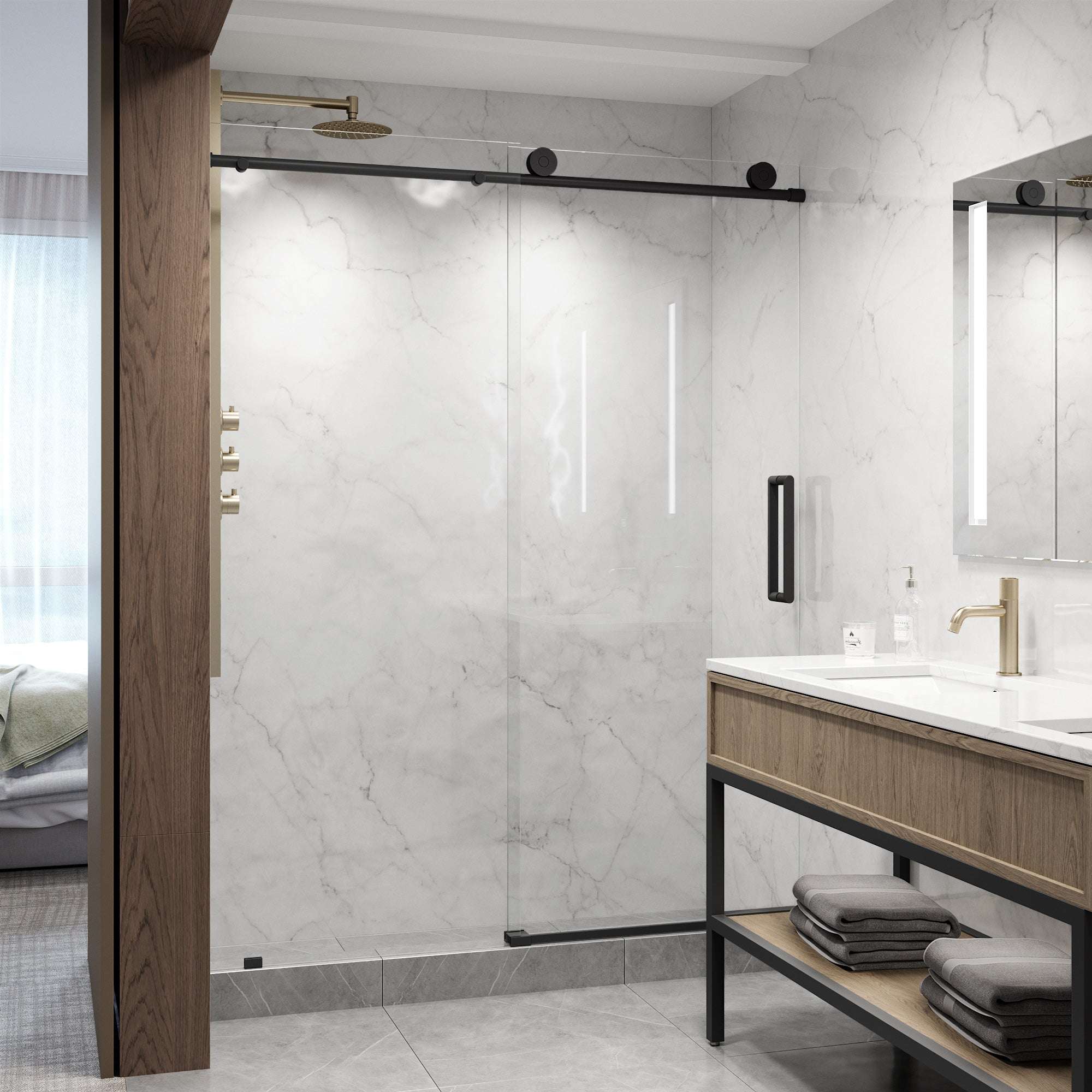 Elan VMotion™ Frameless Sliding Shower Door - Image 7