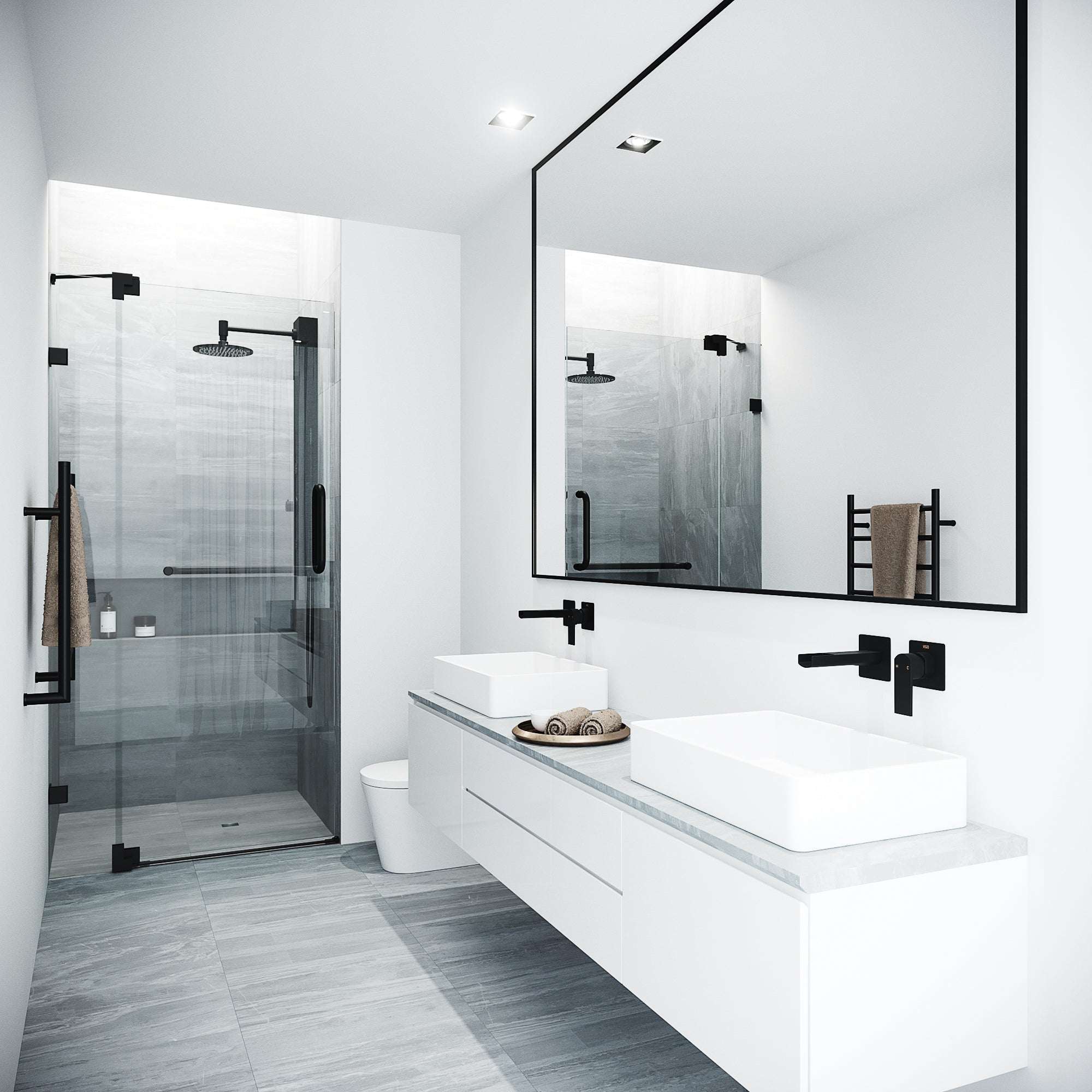 Pirouette Frameless Pivot Shower Door - Image 3