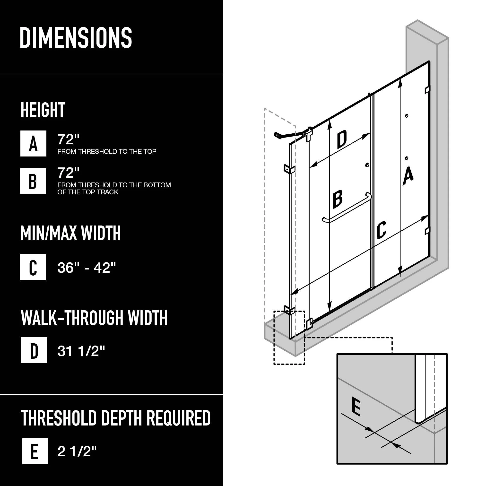 Pirouette Frameless Pivot Shower Door - Image 81