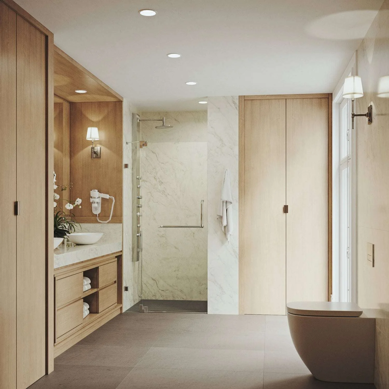 Pirouette Frameless Pivot Shower Door - Image 96