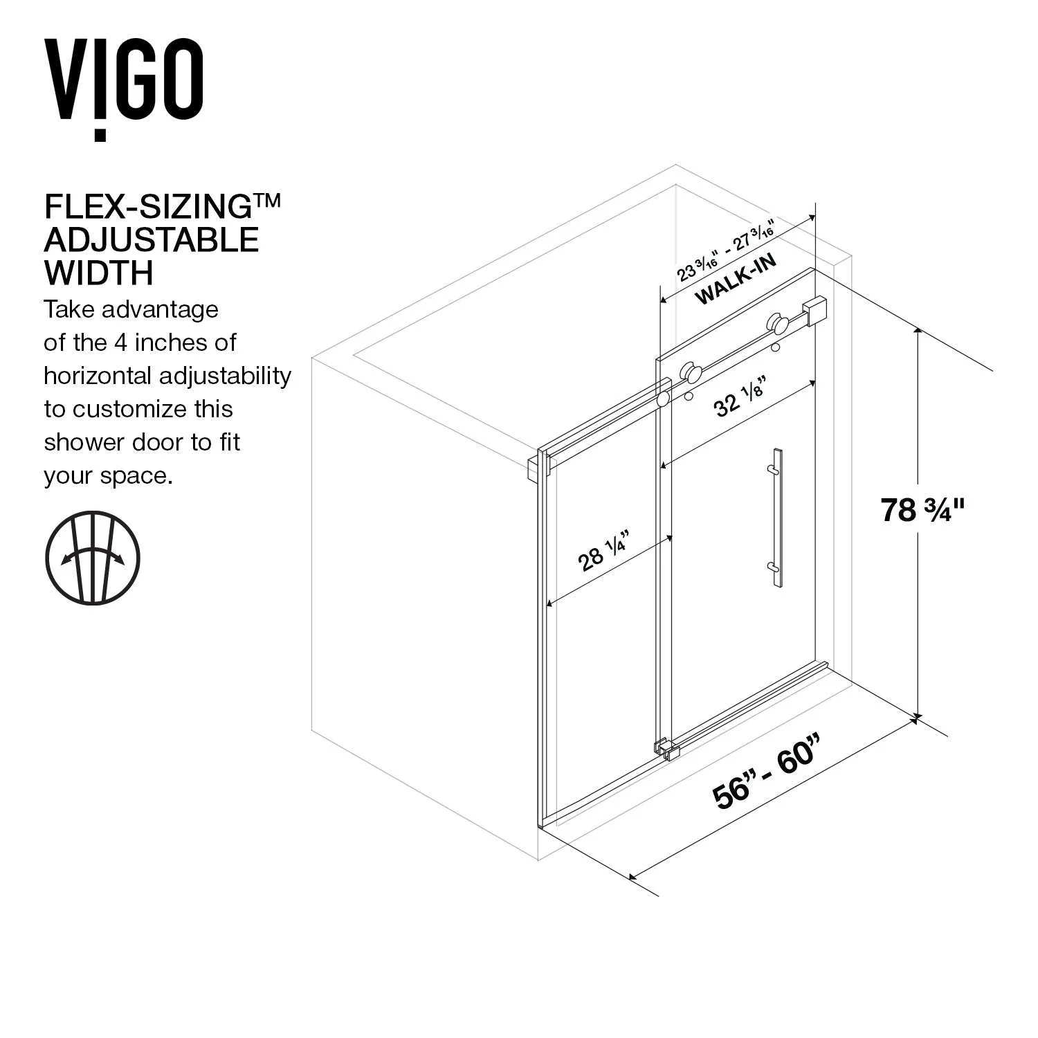 Luca Frameless Sliding Shower Door - Image 22