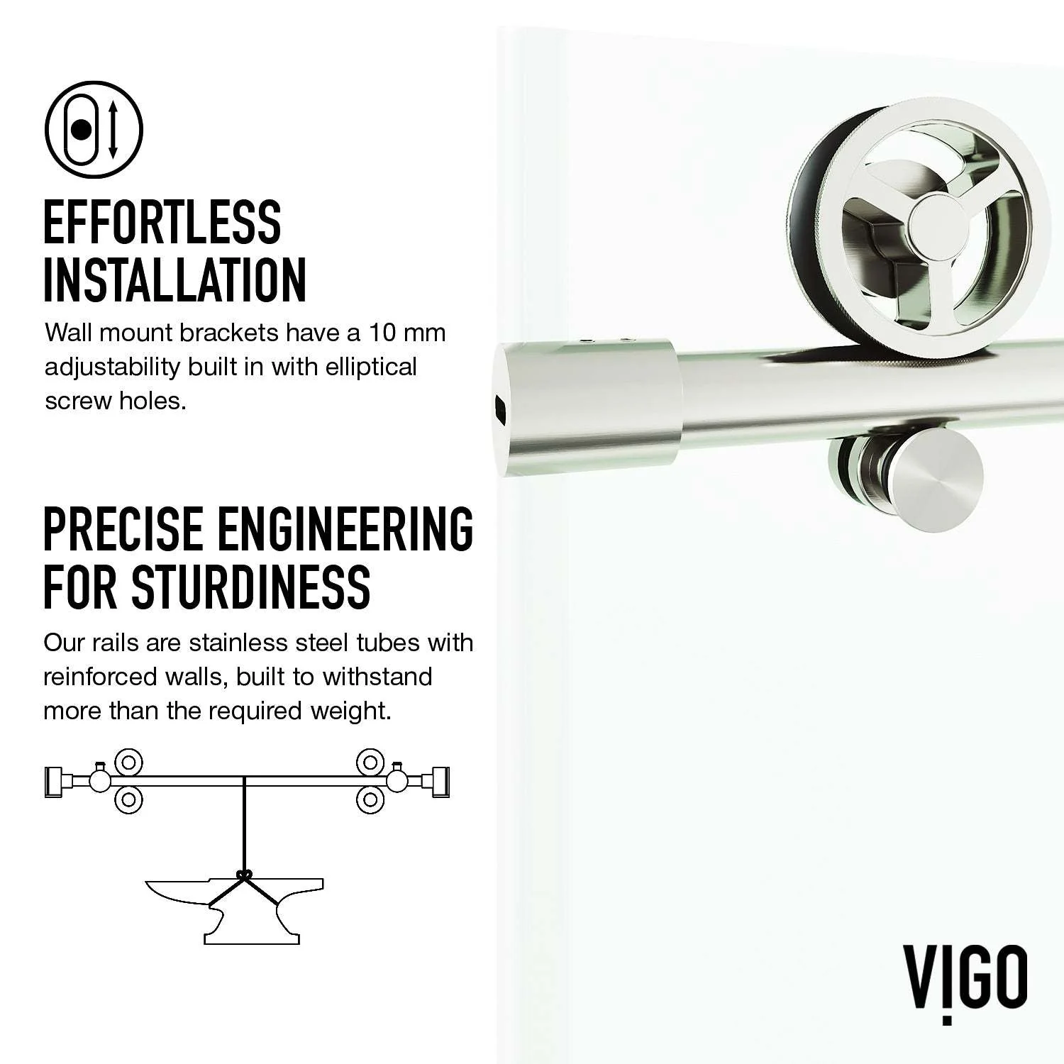 Cass Elan Frameless Sliding Shower Door - Image 233