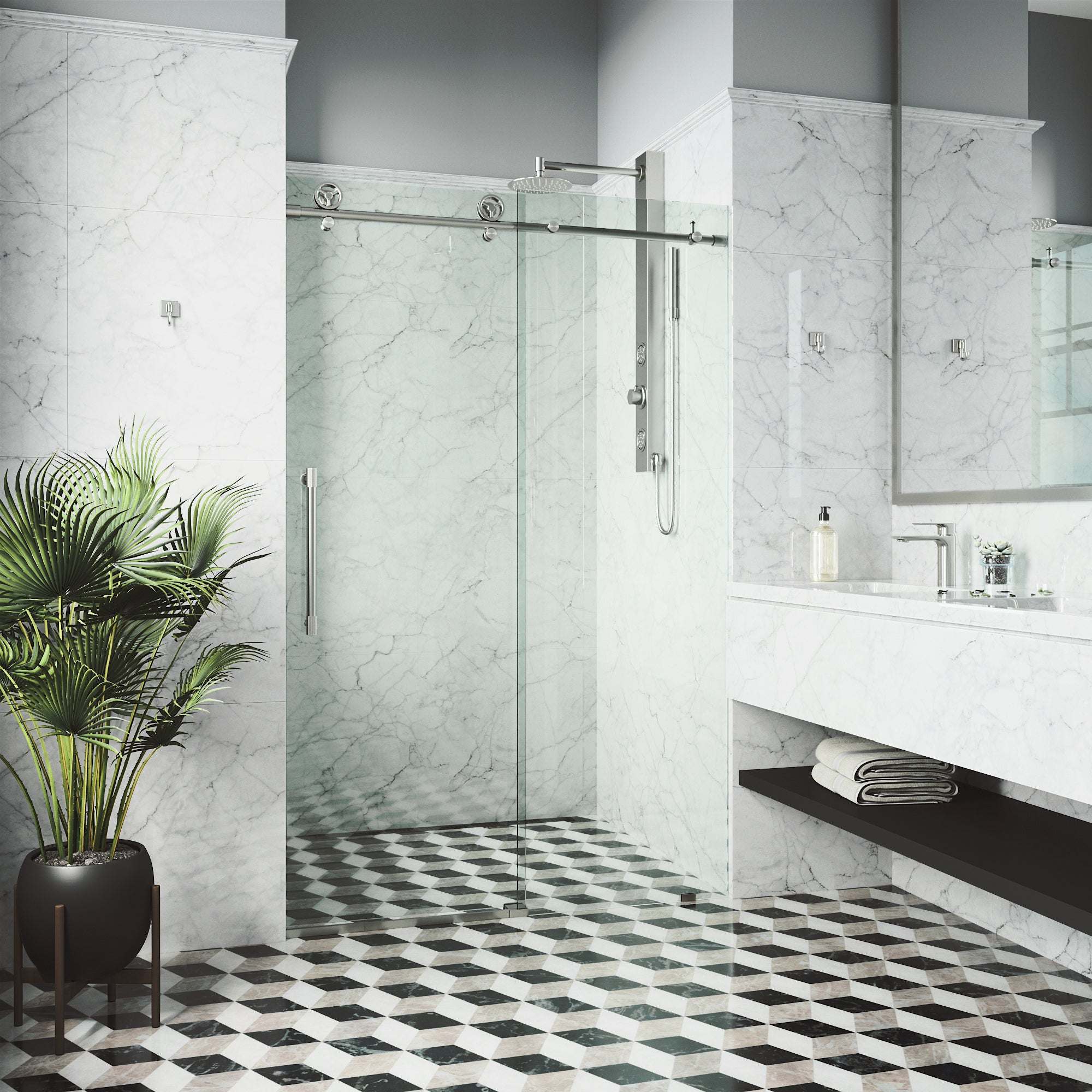Cass Elan Frameless Sliding Shower Door - Image 29