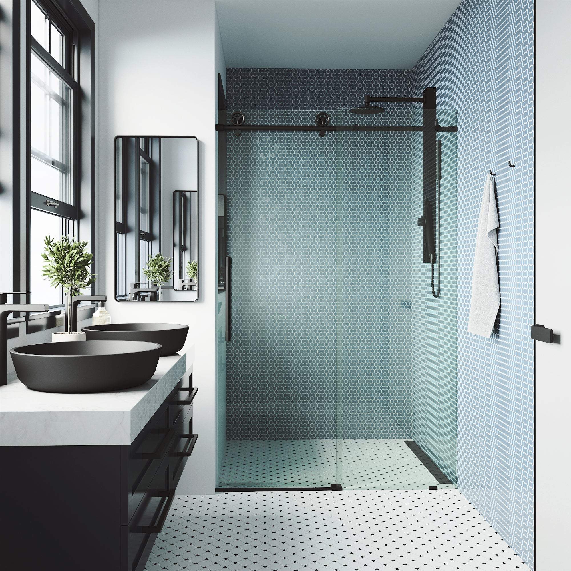Cass Elan Frameless Sliding Shower Door - Image 3