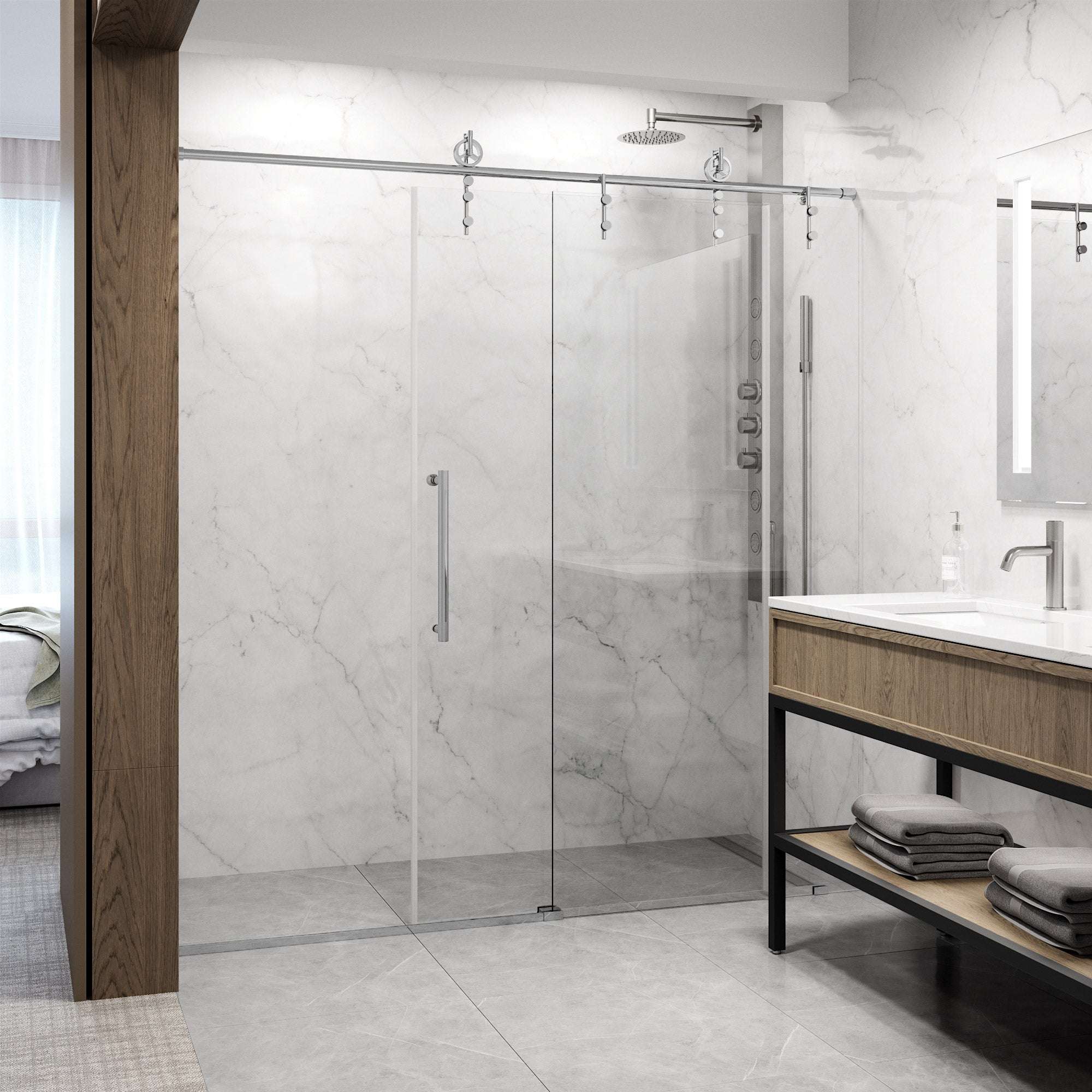 Hamilton Frameless Sliding Shower Door - Image 12