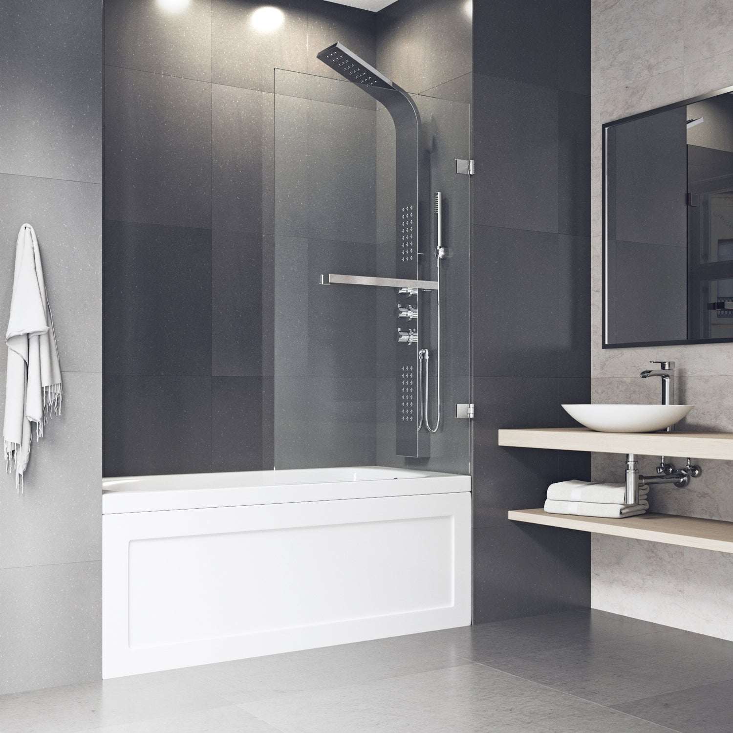 Rialto Frameless Hinged Tub Door - Image 15