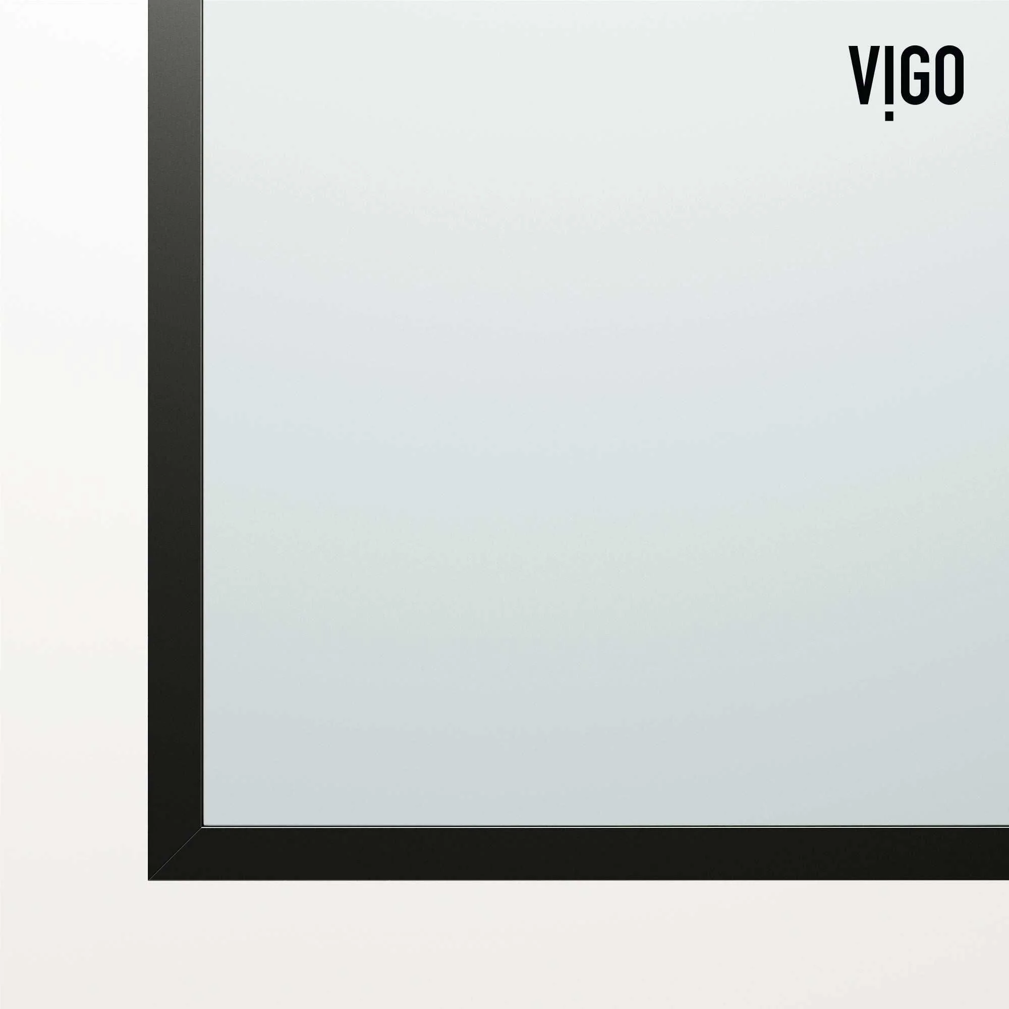 VIGO Meridian Ventana 34 x 62 in. Matte Black Framed Fixed Tub Screen with Clear/Fluted Tempered Glass - Image 8