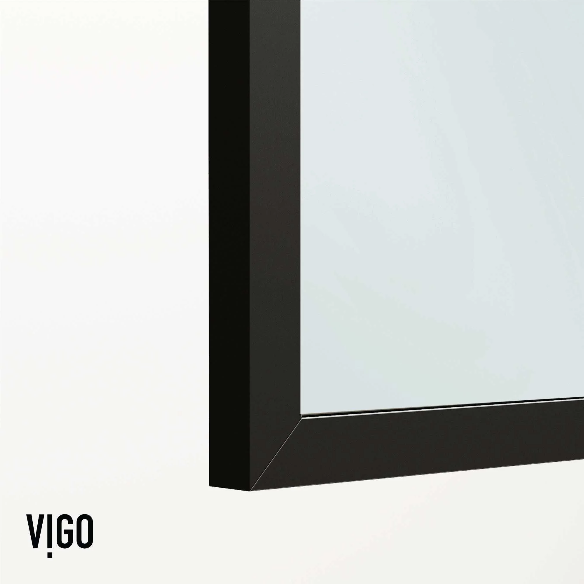 VIGO Meridian 34 x 62 in. Matte Black Framed Fixed Tub Screen with Clear/Fluted Tempered Glass - Image 24