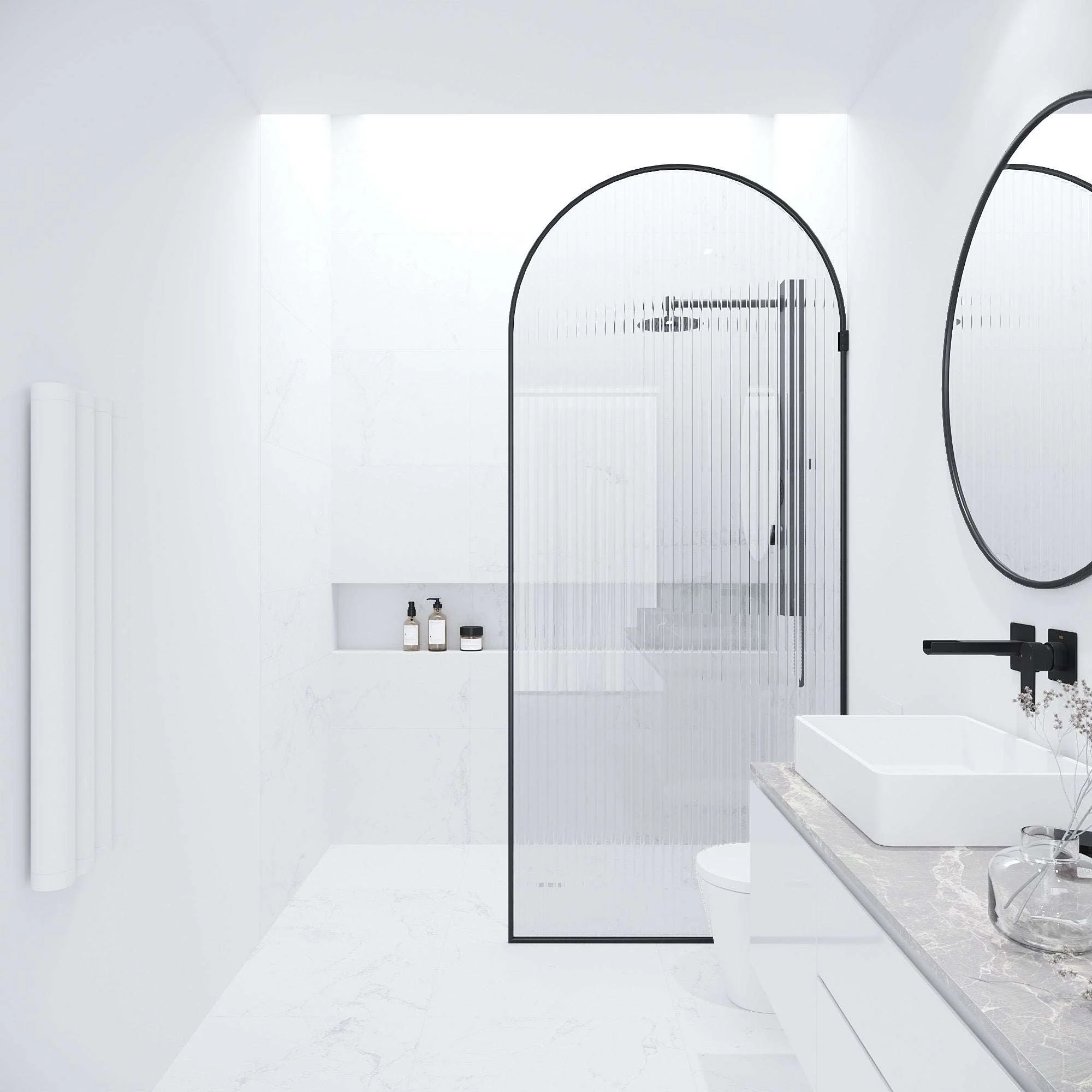 Arden Frameless Fixed Shower Screen - Image 126