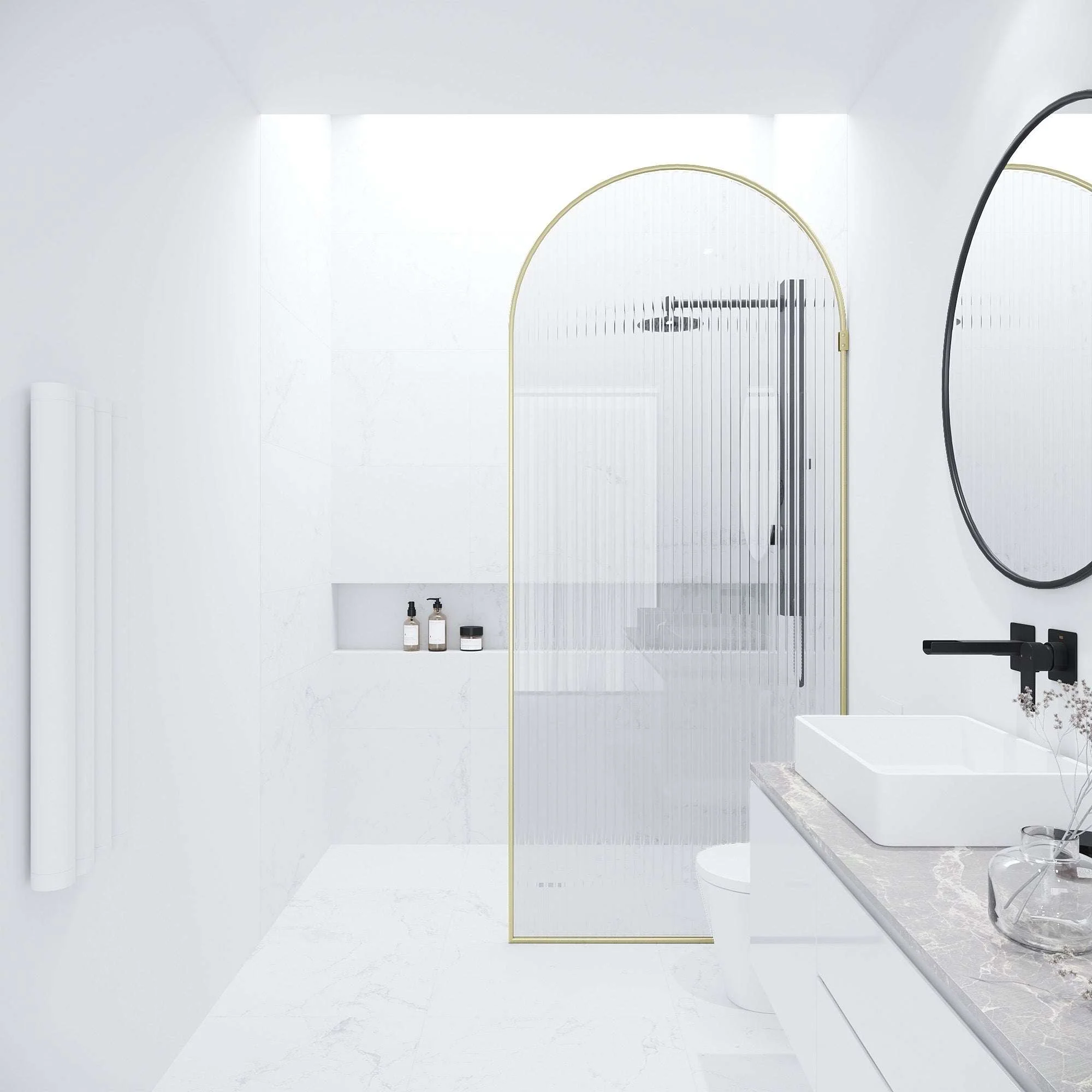 Arden Frameless Fixed Shower Screen - Image 142